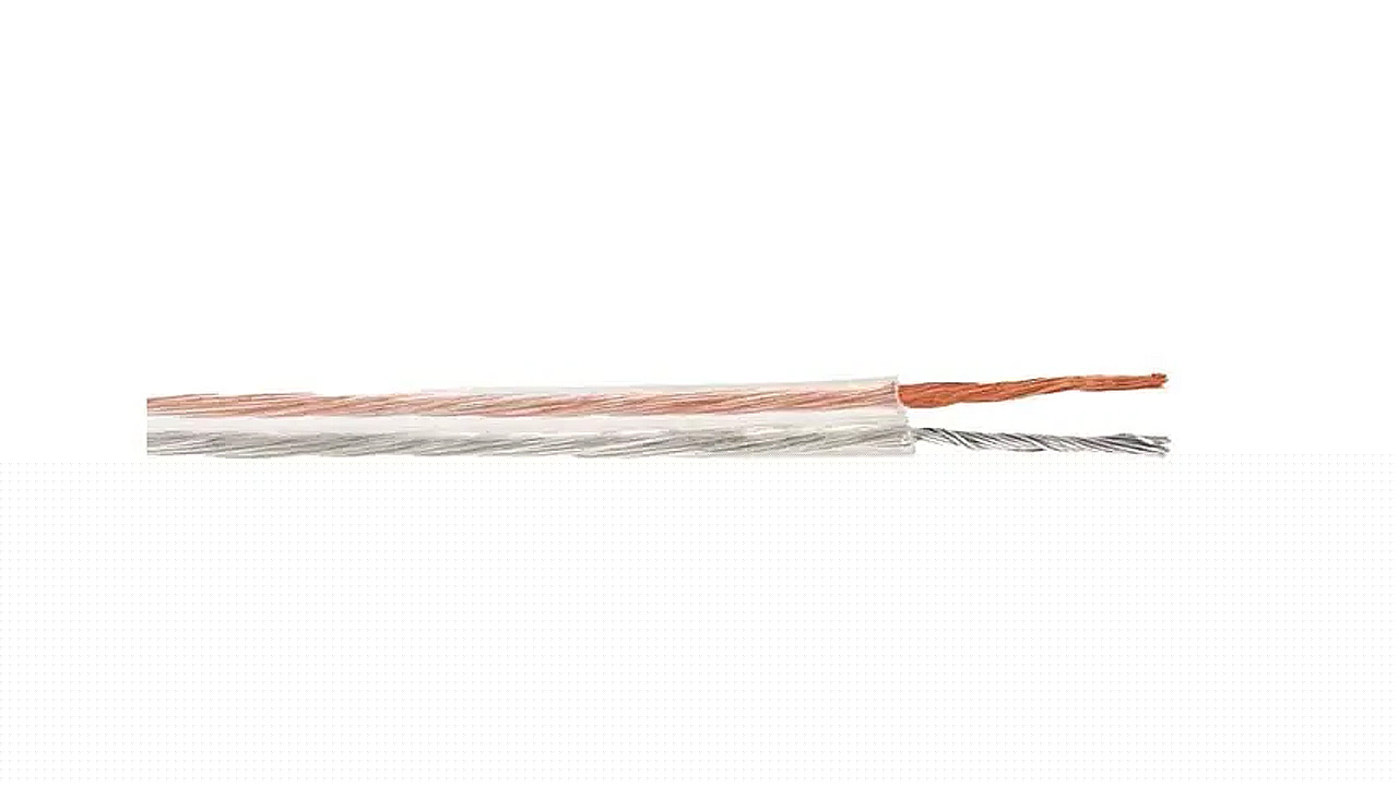 Cable dúplex transparente polarizado calibre p/sonido cal. 18