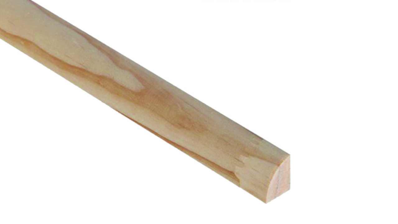 Moldura de pino cuarto rodón 3/4 x 3/4