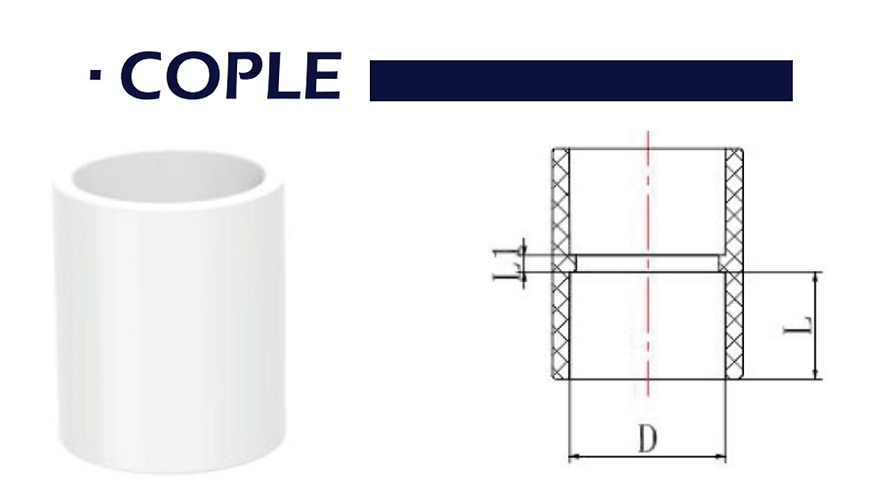 PVC hidráulico Ced. 40 Cople 1-1/4