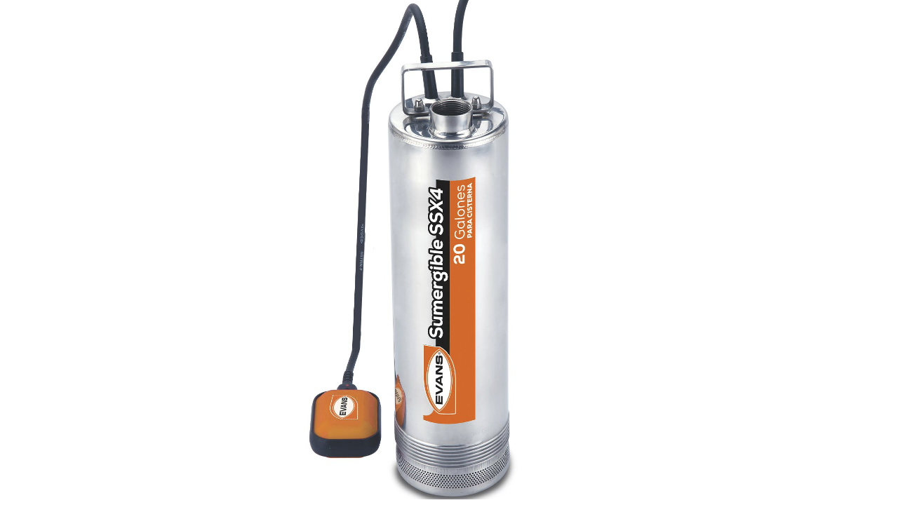 Bomba sumergible Evns SSX4ME200G2-FI monofásica 20 GPM, descarga de 1.25