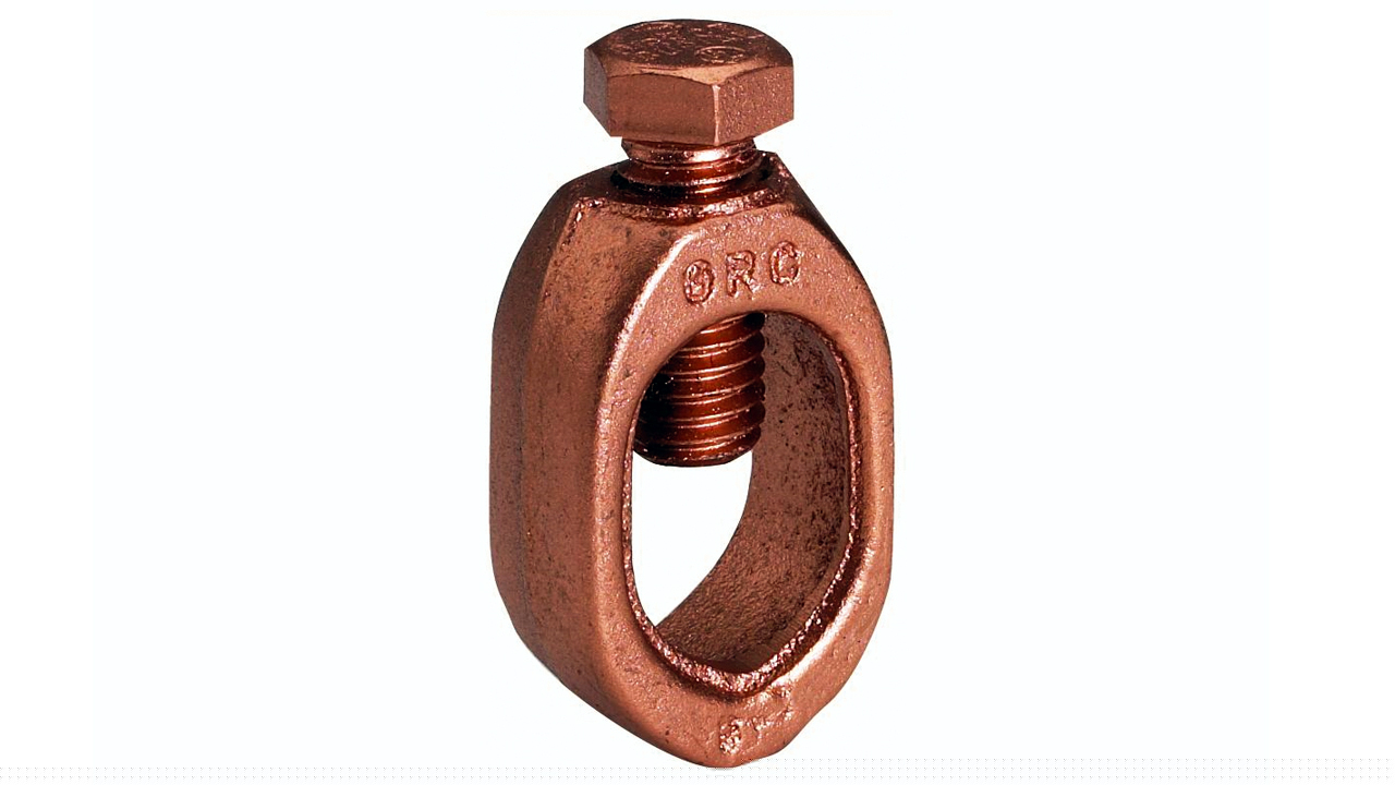 Conector para varilla copperweld a tierra de bronce 5/8