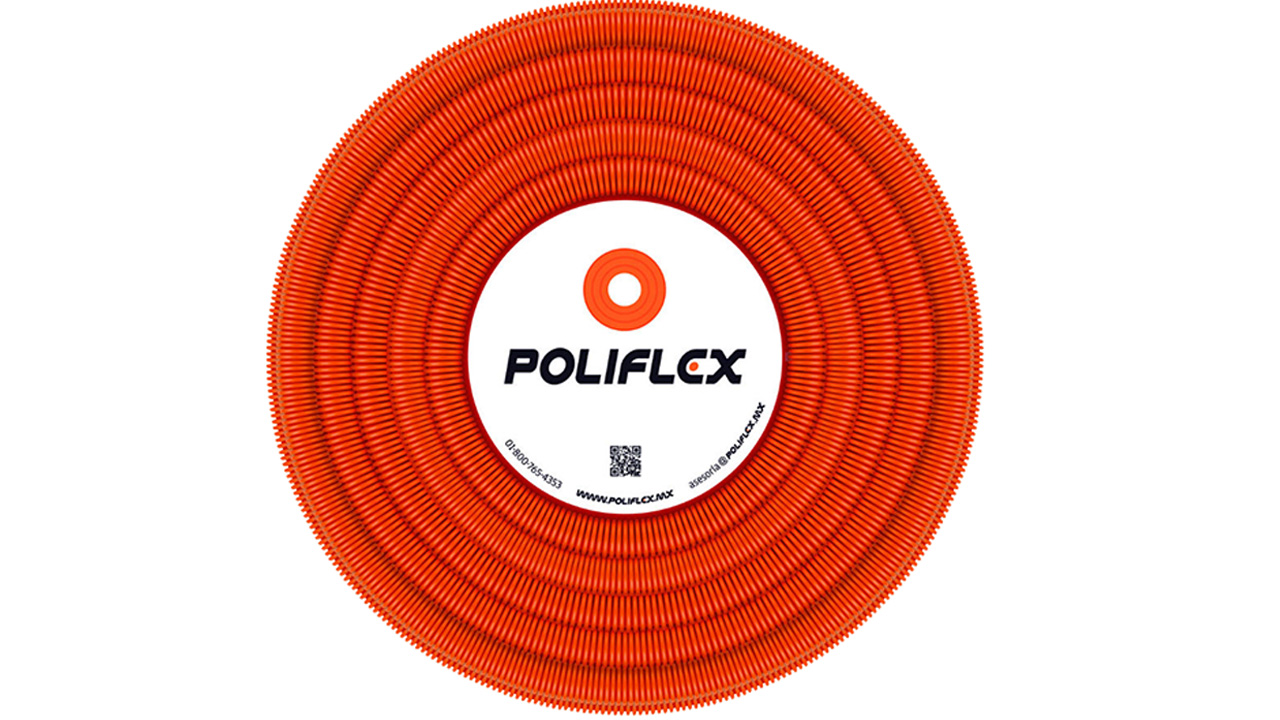 Poliducto Poliflex naranja sin guía, 1/2