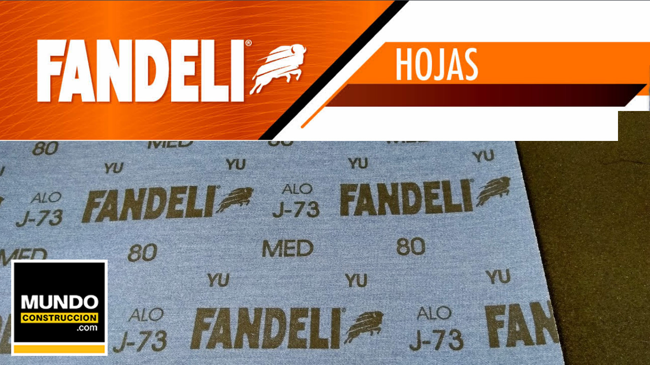 Lija para metal de tela Fandeli J-73