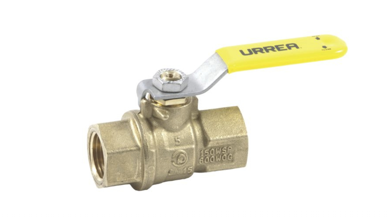 Válvula de esfera roscable para gas Urrea 558 13mm 600psi