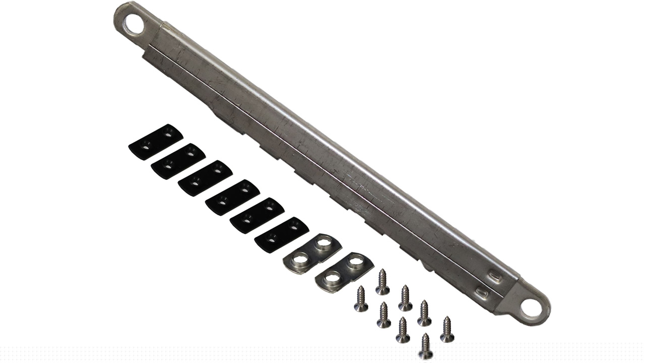 Serie 1400, herraje 6009 Compás Cremallera Inox.