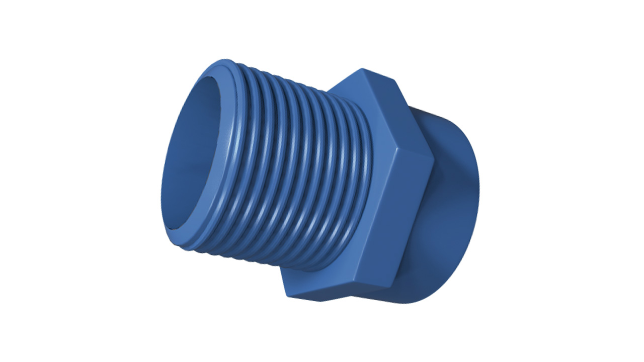 CPVC Adaptador macho 38mm (1 1/2