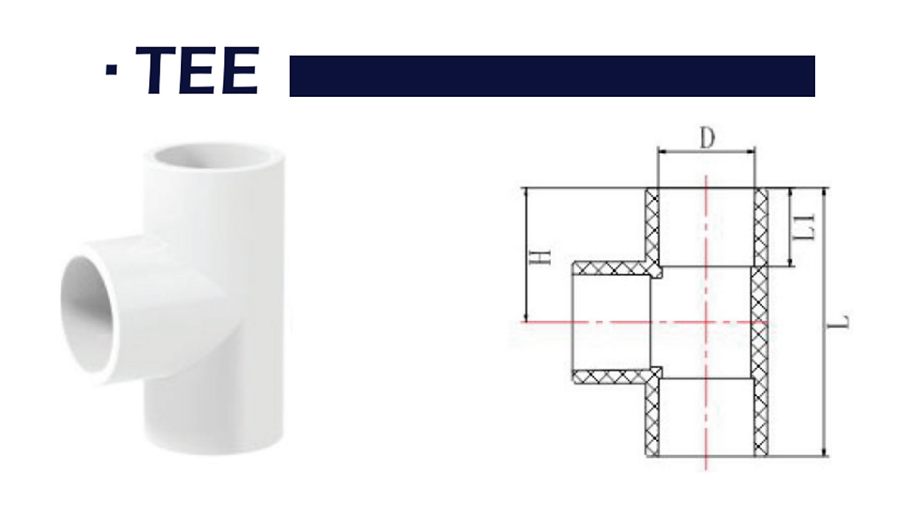 PVC hidráulico Ced. 40 Tee 1-1/4