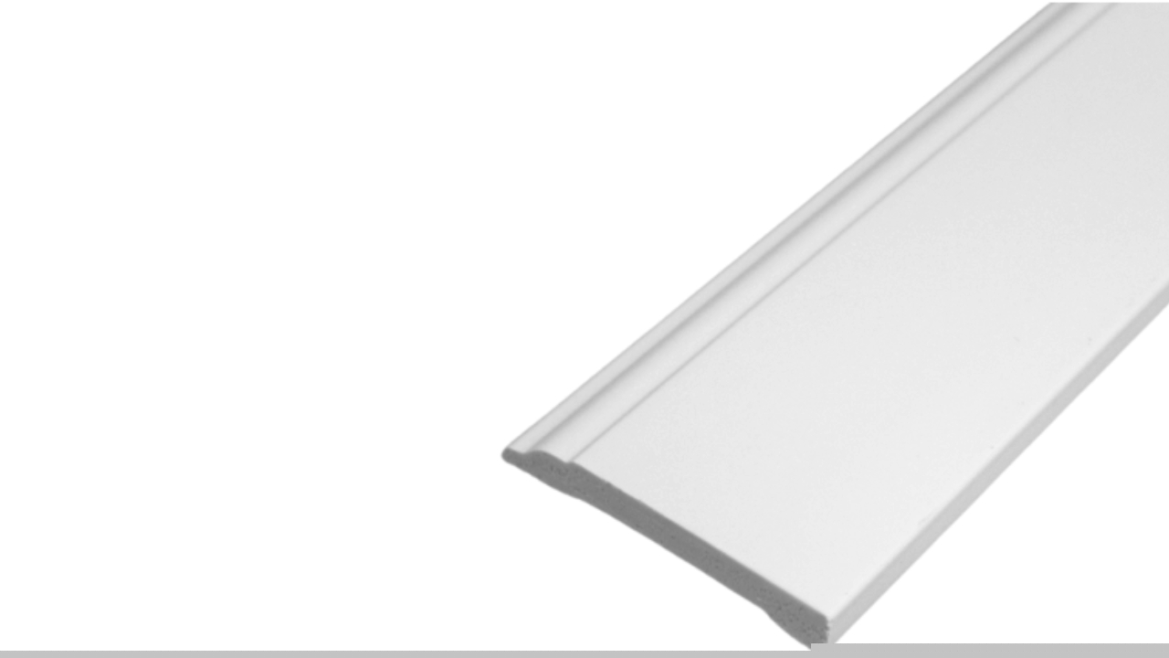 Zoclo moldura plástico blanco 8x1.2x244 cm HD:579286