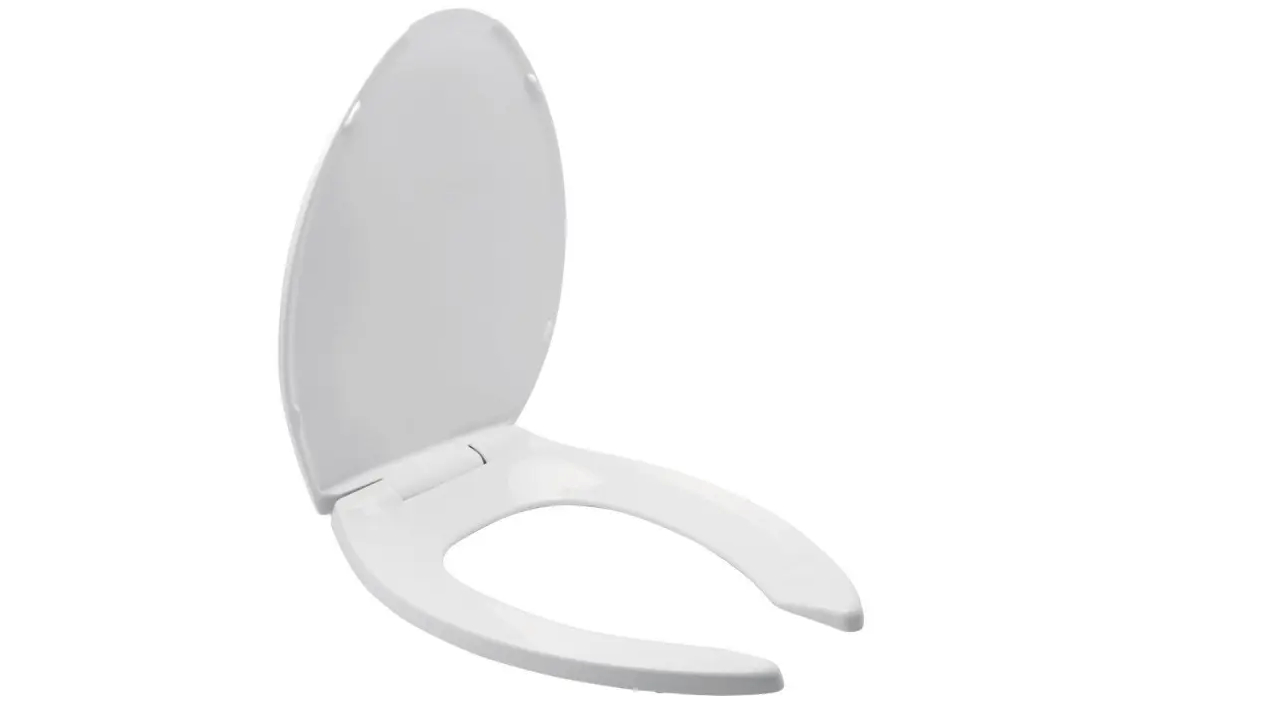 Asiento para wc Helvex AT-1 elongado plus con cierre lento blanco