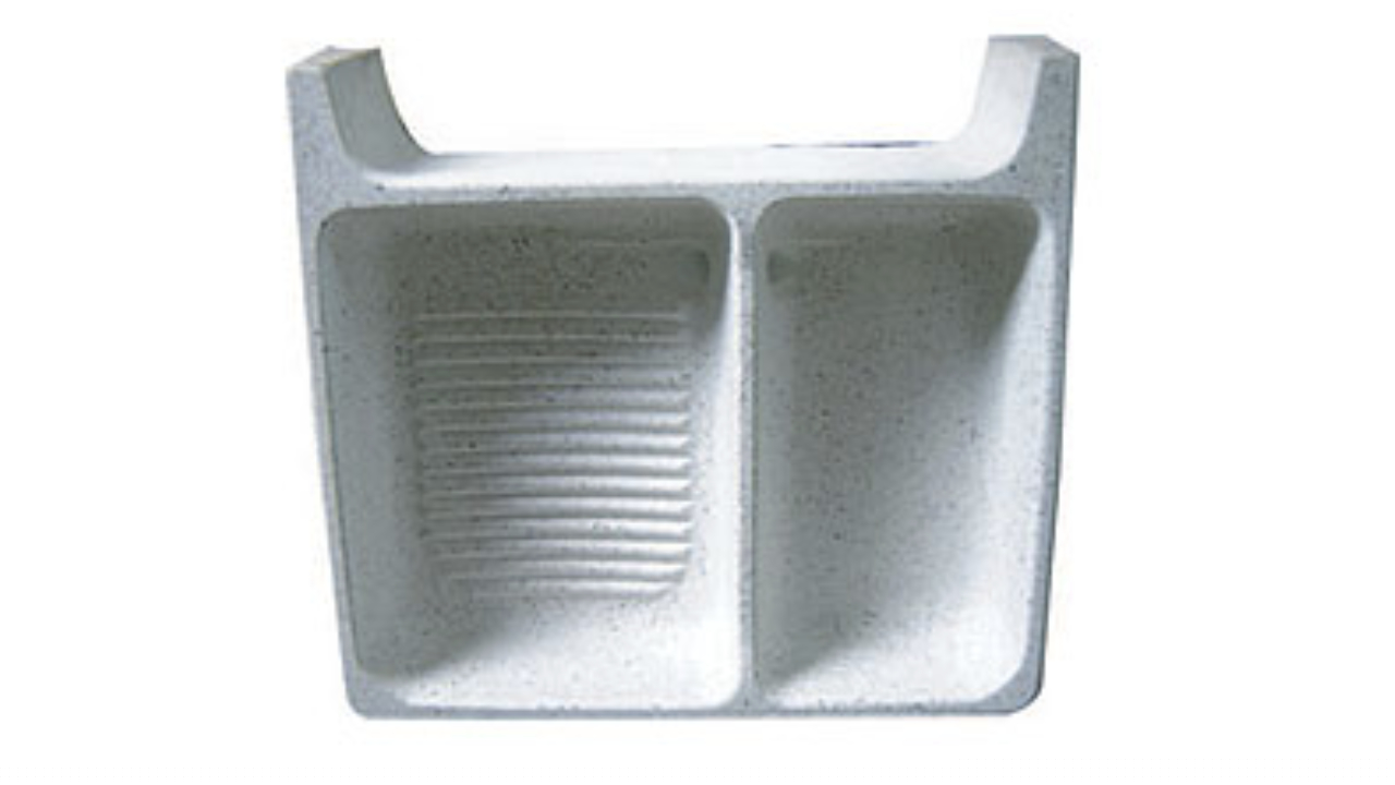 Lavadero de granito mediano con pila